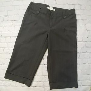 Old Navy Gray Plaid Capris